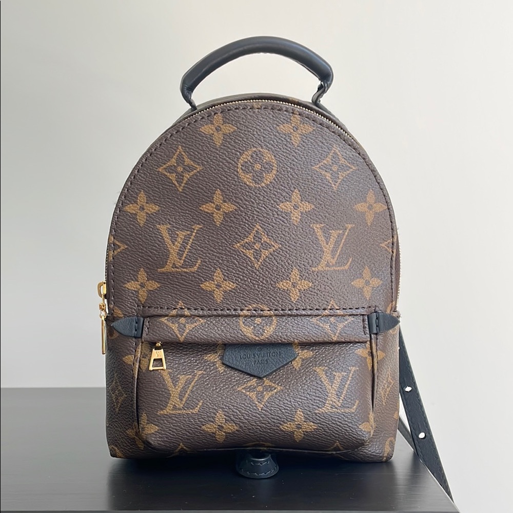 Louis Vuitton Brown and Gold Monogram Backpack